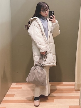ユヅヅキさん(レディース・157cm)の冬コーディネート