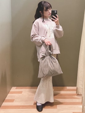 ユヅヅキさん(レディース・157cm)の冬コーディネート