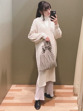 ユヅヅキさん(レディース・157cm)の冬コーディネート