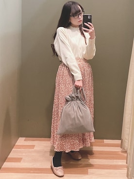 「Green　Parks（グリーンパークス）のアイテム（パンプス）」を使った、ﾕﾂﾞﾂﾞｷさん（レディース・157cm）の冬コーディネート
