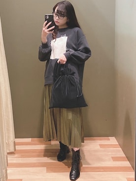 「RAY CASSIN FAVORI（レイカズンフェバリ）のアイテム」を使った、ﾕﾂﾞﾂﾞｷさん（レディース・157cm）の冬コーディネート
