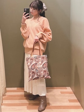 「COACH（コーチ）のアイテム（アクセサリー）」を使った、ﾕﾂﾞﾂﾞｷさん（レディース・157cm）の冬コーディネート