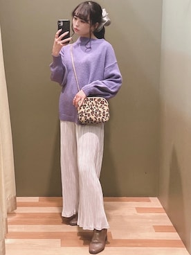 「COACH（コーチ）のアイテム（リング）」を使った、ﾕﾂﾞﾂﾞｷさん（レディース・157cm）の冬コーディネート