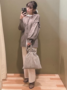 「koe（コエ）のアイテム」を使った、ﾕﾂﾞﾂﾞｷさん（レディース・157cm）の冬コーディネート
