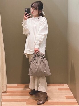 ユヅヅキさん(レディース・157cm)の冬コーディネート