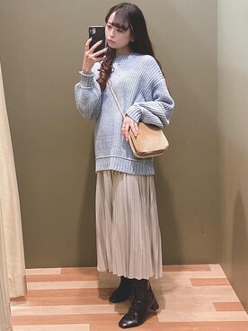 ユヅヅキさん(レディース・157cm)の冬コーディネート