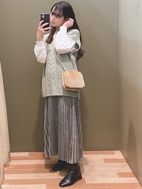 「RAY CASSIN FAVORI（レイカズンフェバリ）のアイテム」を使った、ﾕﾂﾞﾂﾞｷさん（レディース・157cm）の冬コーディネート