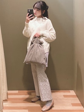 「ELENCARE DUE（エレンカーレデュエ）のアイテム」を使った、ﾕﾂﾞﾂﾞｷさん（レディース・157cm）の冬コーディネート