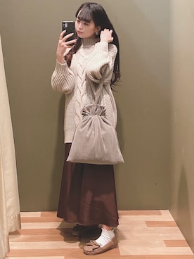 ﾕﾂﾞﾂﾞｷさん（レディース・157cm）の冬コーディネート