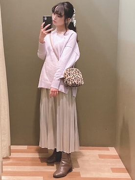 「koe（コエ）のアイテム」を使った、ﾕﾂﾞﾂﾞｷさん（レディース・157cm）の冬コーディネート