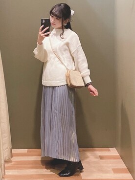 ユヅヅキさん(レディース・157cm)の冬コーディネート