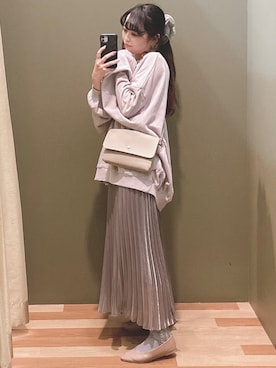 「Green　Parks（グリーンパークス）のアイテム（パンプス）」を使った、ﾕﾂﾞﾂﾞｷさん（レディース・157cm）の冬コーディネート