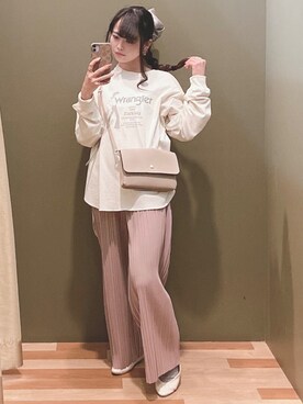 「Wrangler」｜「アイテム（その他）」を使った、ﾕﾂﾞﾂﾞｷさん（レディース・157cm）の冬コーディネート