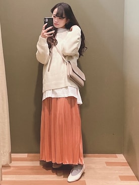 「Green　Parks（グリーンパークス）のアイテム（パンプス）」を使った、ﾕﾂﾞﾂﾞｷさん（レディース・157cm）の冬コーディネート
