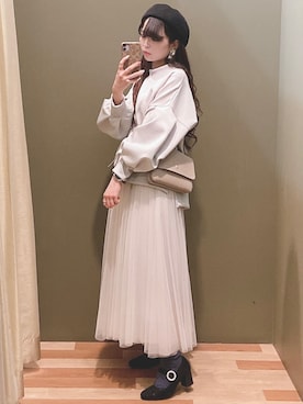 「Legato Largo（レガートラルゴ）のアイテム」を使った、ﾕﾂﾞﾂﾞｷさん（レディース・157cm）の冬コーディネート