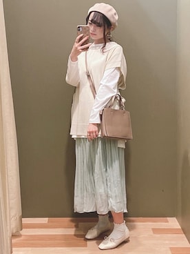 「SLURR（スラ―）のアイテム」を使った、ﾕﾂﾞﾂﾞｷさん（レディース・157cm）の冬コーディネート