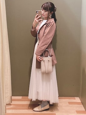 「SLURR（スラ―）のアイテム（ジャケット/アウター）」を使った、ﾕﾂﾞﾂﾞｷさん（レディース・157cm）の冬コーディネート