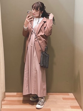 「SLURR（スラ―）のアイテム（ジャケット/アウター）」を使った、ﾕﾂﾞﾂﾞｷさん（レディース・157cm）の春コーディネート