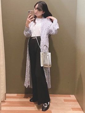 「SLURR（スラ―）のアイテム」を使った、ﾕﾂﾞﾂﾞｷさん（レディース・157cm）の春コーディネート