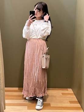 「SLURR（スラ―）のアイテム」を使った、ﾕﾂﾞﾂﾞｷさん（レディース・157cm）の春コーディネート