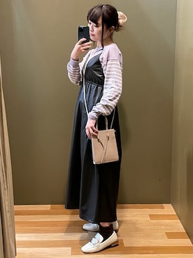 「SLURR（スラ―）のアイテム」を使った、ﾕﾂﾞﾂﾞｷさん（レディース・157cm）の春コーディネート
