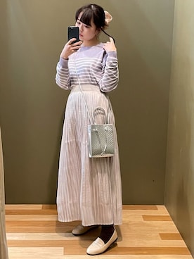 「Petit fleur（プチフルール）のアイテム」を使った、ﾕﾂﾞﾂﾞｷさん（レディース・157cm）の春コーディネート