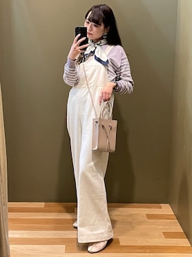 「Green　Parks（グリーンパークス）のアイテム（オールインワン・サロペット）」を使った、ﾕﾂﾞﾂﾞｷさん（レディース・157cm）の春コーディネート