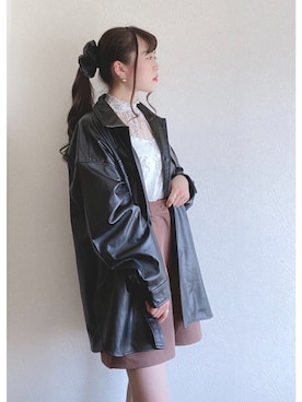 「koe（コエ）のアイテム（ジャケット/アウター）」を使った、ﾕﾂﾞﾂﾞｷさん（レディース・157cm）の春コーディネート