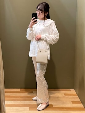 「SLURR（スラ―）のアイテム」を使った、ﾕﾂﾞﾂﾞｷさん（レディース・157cm）の春コーディネート