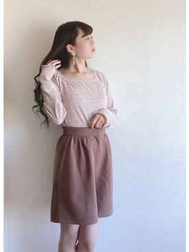 「SLURR（スラ―）のアイテム」を使った、ﾕﾂﾞﾂﾞｷさん（レディース・157cm）の春コーディネート