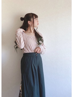 「SLURR（スラ―）のアイテム」を使った、ﾕﾂﾞﾂﾞｷさん（レディース・157cm）の春コーディネート