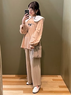 「Sugar spoon（シュガースプーン）のアイテム」を使った、ﾕﾂﾞﾂﾞｷさん（レディース・157cm）の春コーディネート