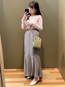 「SLURR（スラ―）のアイテム」を使った、ﾕﾂﾞﾂﾞｷさん（レディース・157cm）の春コーディネート