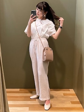 「SLURR（スラ―）のアイテム」を使った、ﾕﾂﾞﾂﾞｷさん（レディース・157cm）の春コーディネート