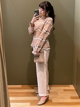 「SLURR（スラ―）のアイテム」を使った、ﾕﾂﾞﾂﾞｷさん（レディース・157cm）の春コーディネート