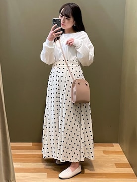 「SLURR（スラ―）のアイテム」を使った、ﾕﾂﾞﾂﾞｷさん（レディース・157cm）の春コーディネート