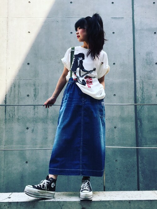 ヒステリックグラマー ISKO デニム ペインターギャザースSK インディゴ M HYSTERIC GLAMOUR（ヒステリックグラマー）の「ISKOデニム
