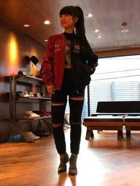 fukuchanさん（レディース・154cm）の冬コーディネート