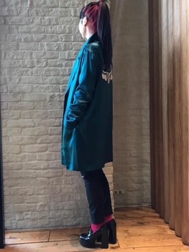 「ビッグサイズコーデ」｜fukuchanさん（レディース・154cm）の冬コーディネート