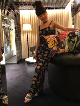 「hystericglamour」｜「アイテム（オールインワン・サロペット）」を使った、fukuchanさん（レディース・154cm）の春コーディネート