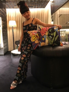 「hystericglamour」｜「アイテム（オールインワン・サロペット）」を使った、fukuchanさん（レディース・154cm）の夏コーディネート