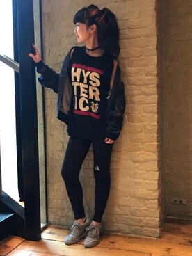 「hystericglamour」｜「アイテム（ブルゾン）」を使った、fukuchanさん（レディース・154cm）の夏コーディネート
