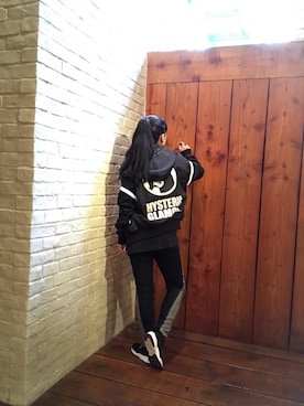 「雨」｜「アイテム（ブルゾン）」を使った、fukuchanさん（レディース・154cm）の秋コーディネート
