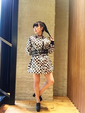 「アイテム（チャーム）」を使った、fukuchanさん（レディース・154cm）の秋コーディネート