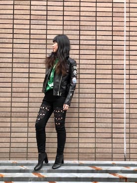 「サイクロン」｜fukuchanさん（レディース・154cm）の冬コーディネート