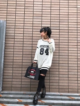 「バック」｜「アイテム（チャーム）」を使った、fukuchanさん（レディース・154cm）の冬コーディネート