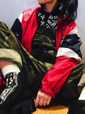 「ロック」｜「アイテム（サロペット/オーバーオール）」を使った、fukuchanさん（レディース・154cm）の春コーディネート