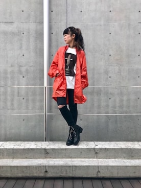 「G-SHOCK」｜「アイテム（ブーツ）」を使った、fukuchanさん（レディース・154cm）の春コーディネート