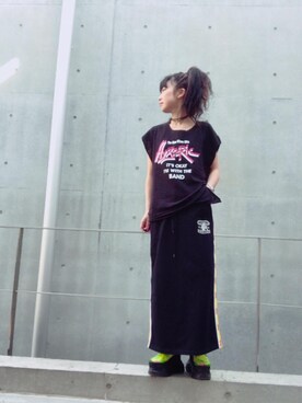 「スエット」｜「アイテム（キャミソール）」を使った、fukuchanさん（レディース・154cm）の春コーディネート