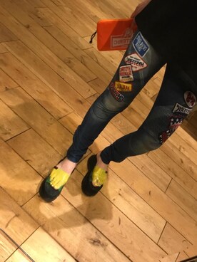 「厚底」｜「アイテム（財布/小物）」を使った、fukuchanさん（レディース・154cm）の春コーディネート